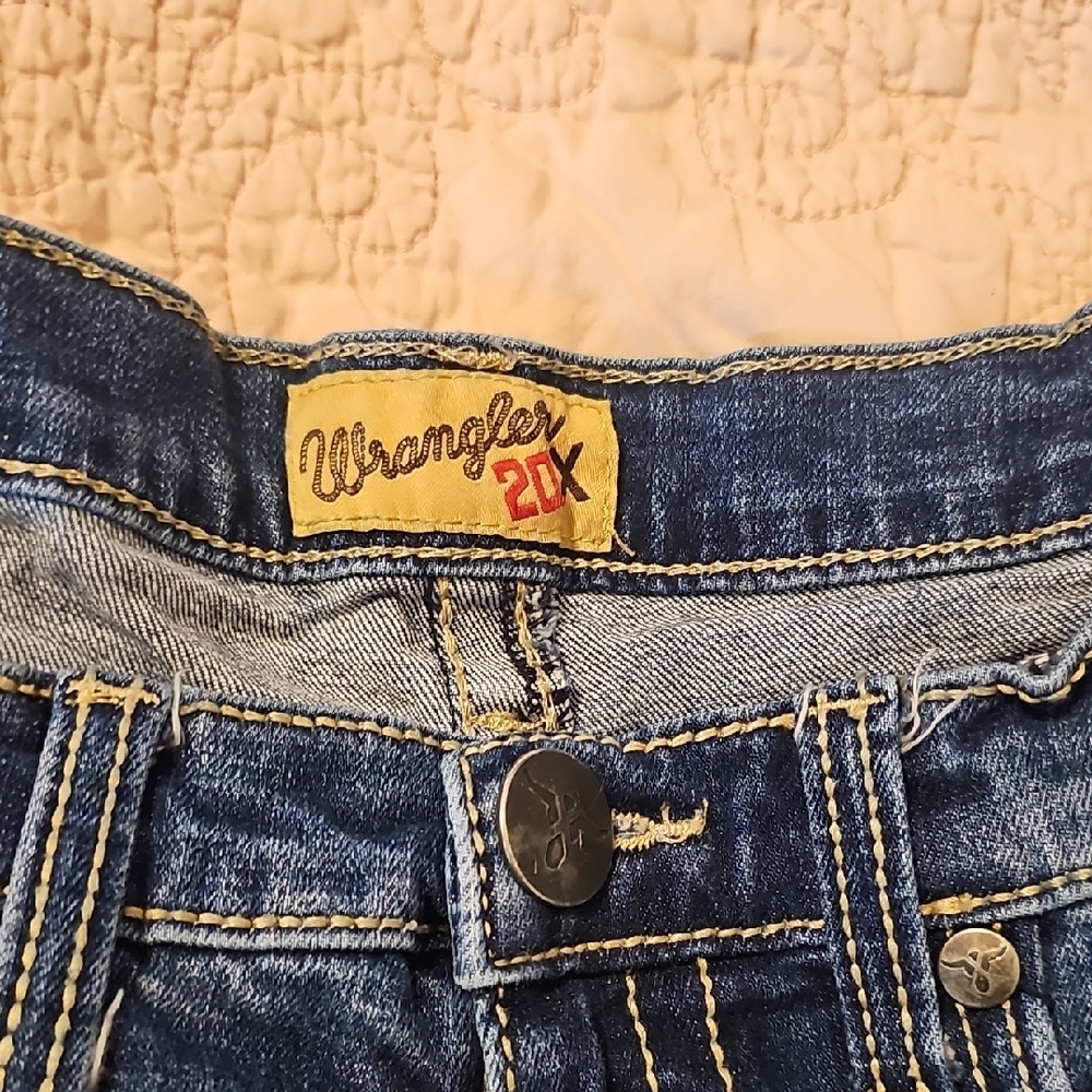 Wrangler 20X - Men's Dark Blue Wash 34x36 Denim - Picture 4 of 5